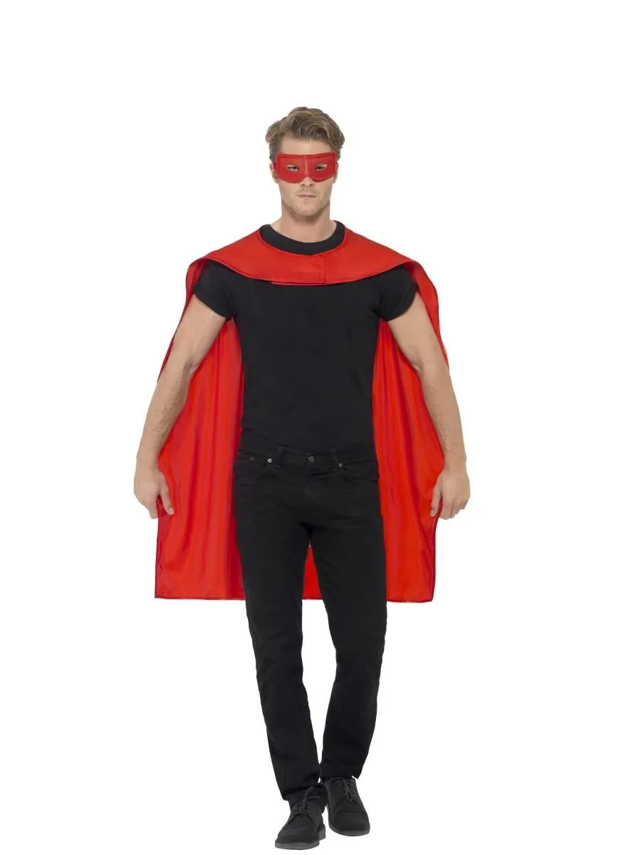 Red Cape with Eyemask