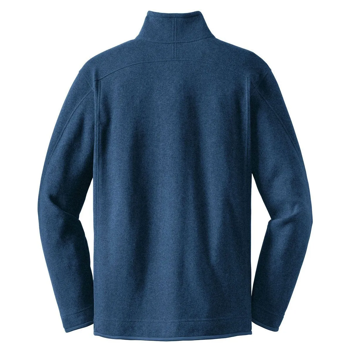 Red House Men's Navy Heather Sweater Fleece Full-Zip Jacket