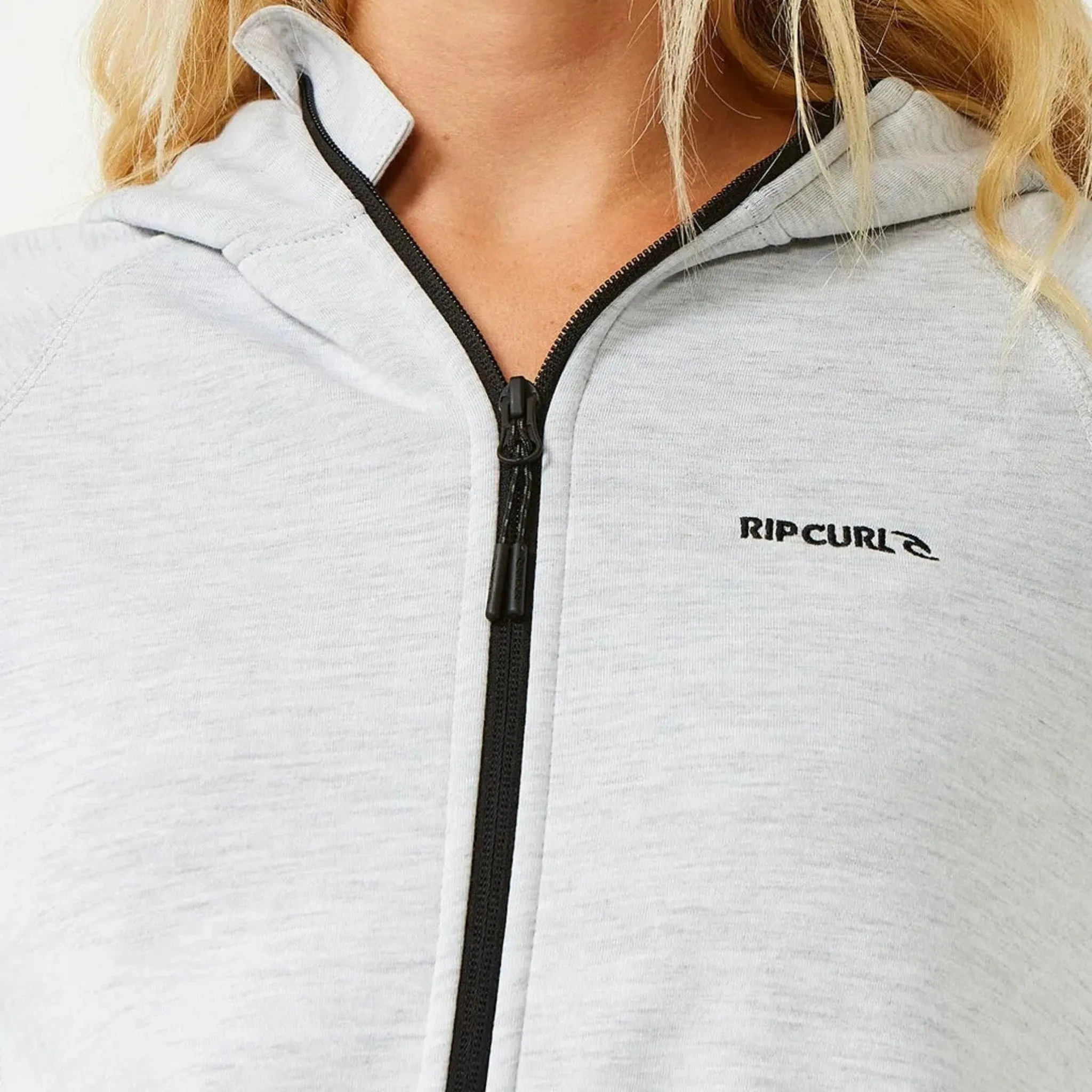 Rip Curl Anti-Series Flux III Zip Through Jacket - Light Grey Heather