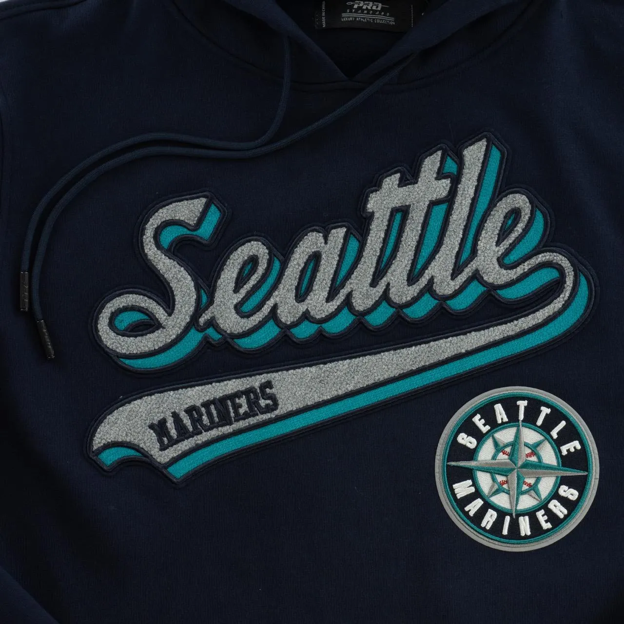 Seattle Mariners Script Tail Fleece Hoodie