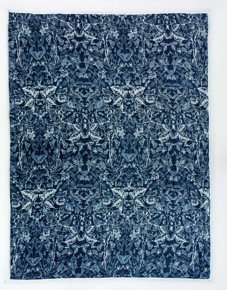 Secret Garden Printed Soft Sherpa Fleece 140x180cm Throw
