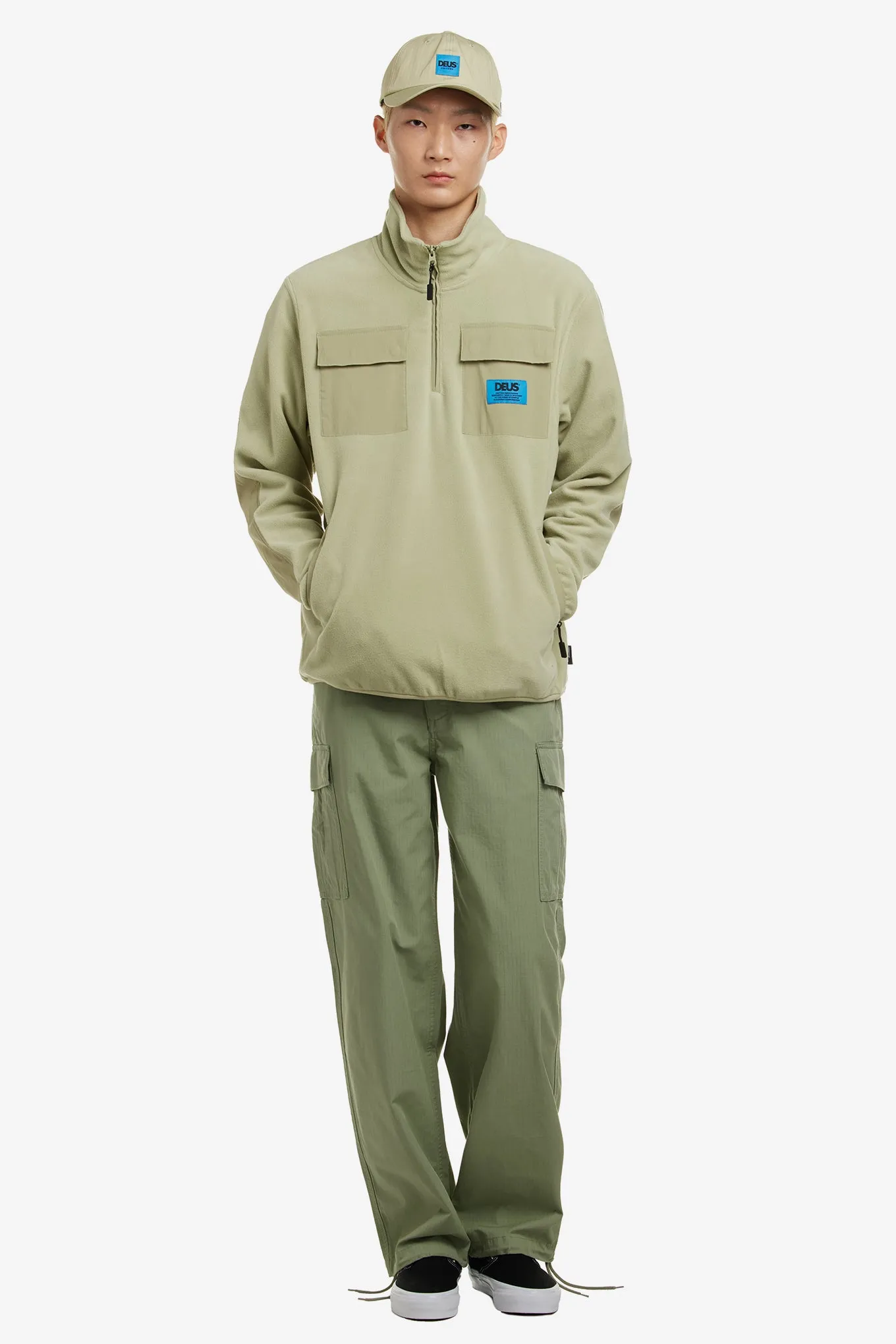 SECTION ZIP NECK FLEECE