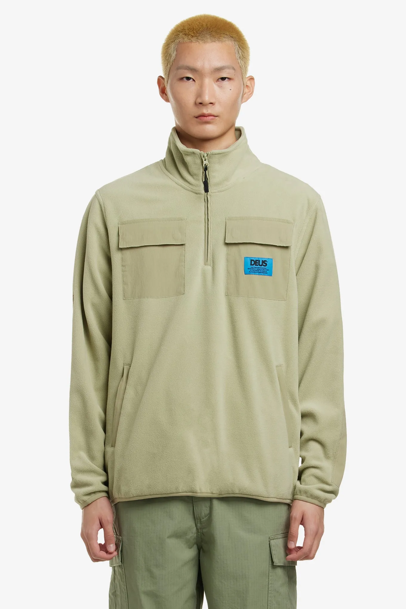 SECTION ZIP NECK FLEECE