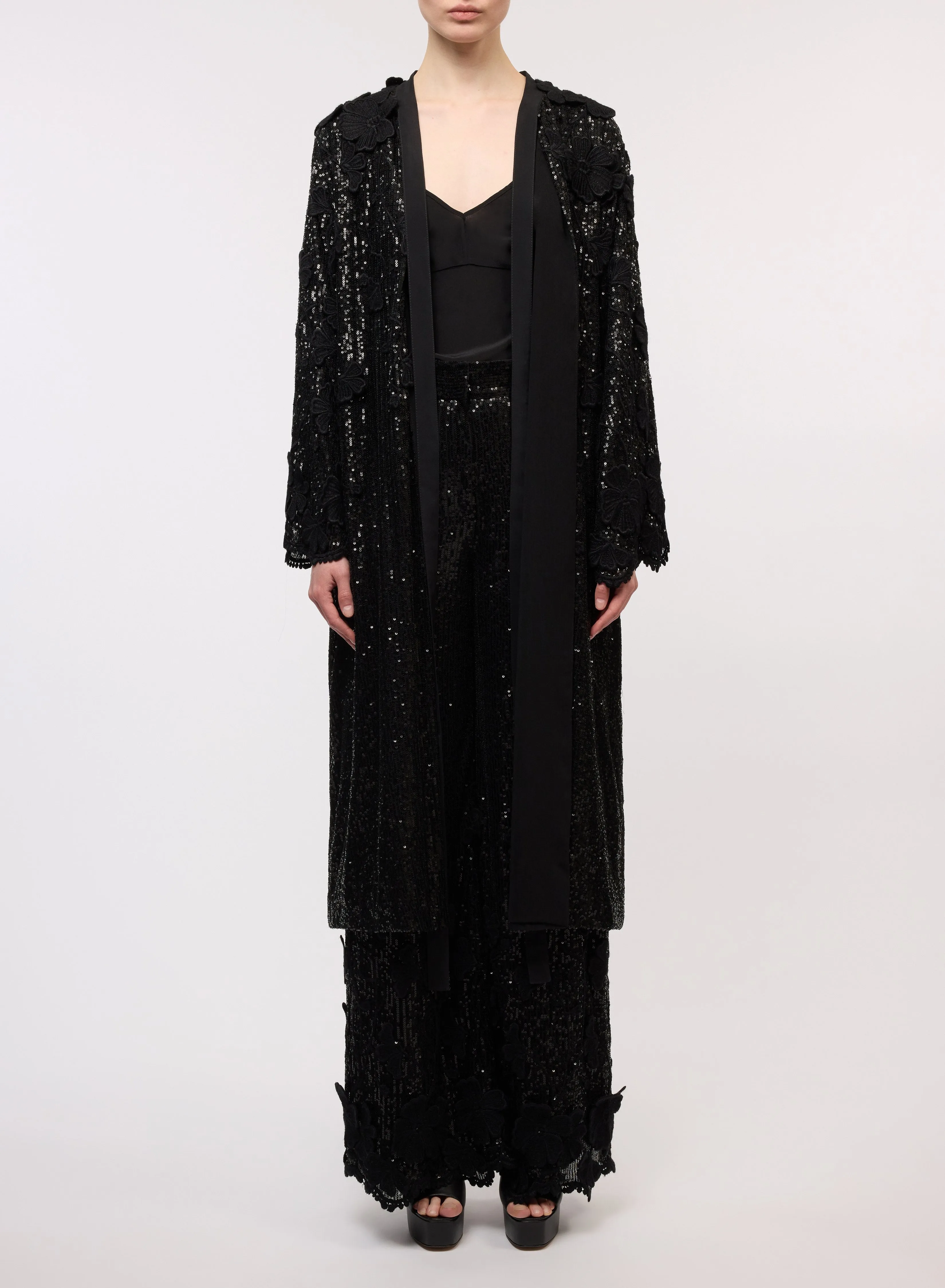 Sequin Embroidered Cape