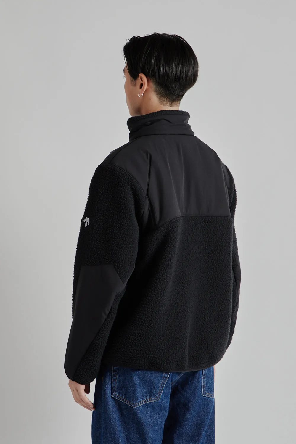 Shaggy Boa Fleece Jacket - Black