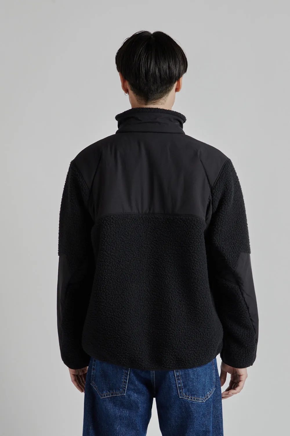 Shaggy Boa Fleece Jacket - Black