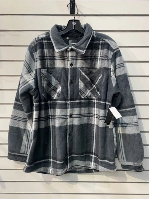 Shirt - Polar Fleece - Plaid Grey