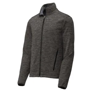 Sport-Tek Men's Grey-Black Electric Posicharge Electric Heather Soft Shell Jacket