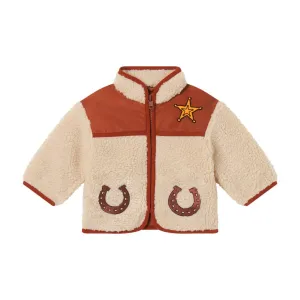 Stella McCartney Kids Horse Appliqué Teddy Bear Jacket