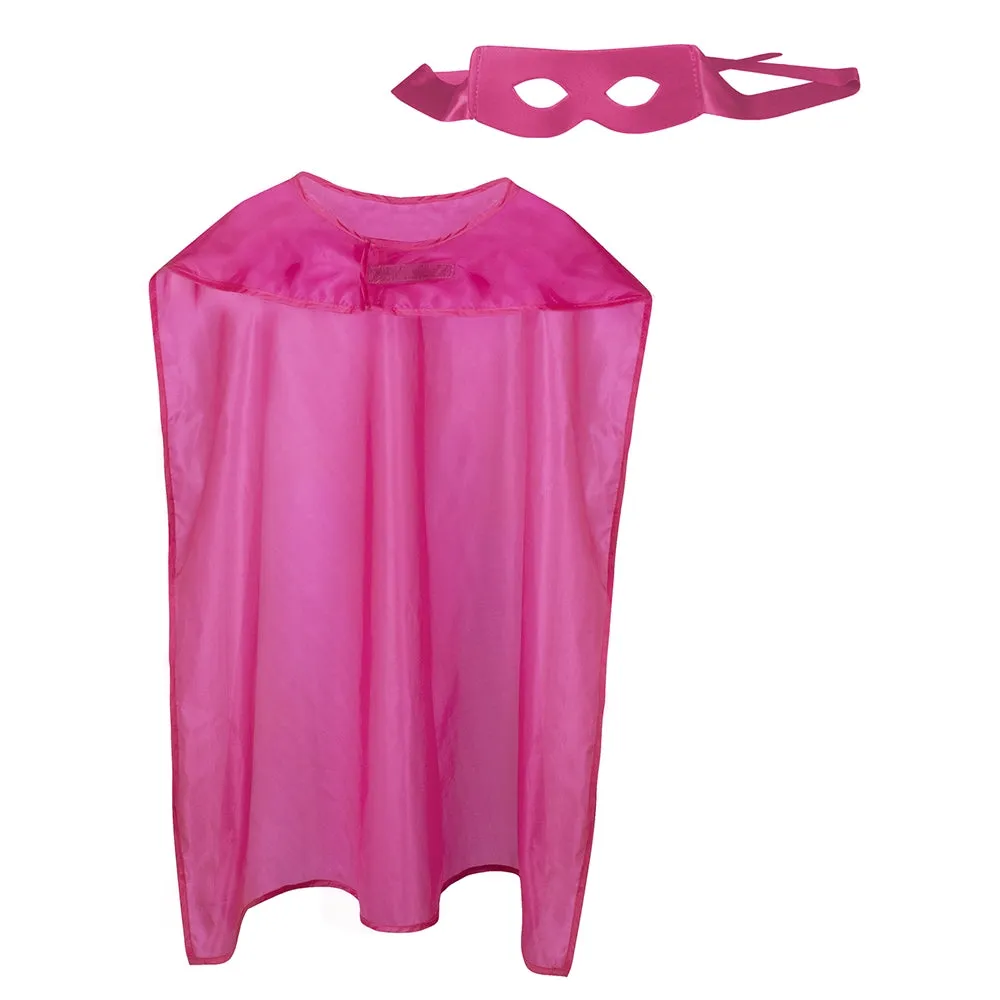 Superhero Set Cape und Maske Pink