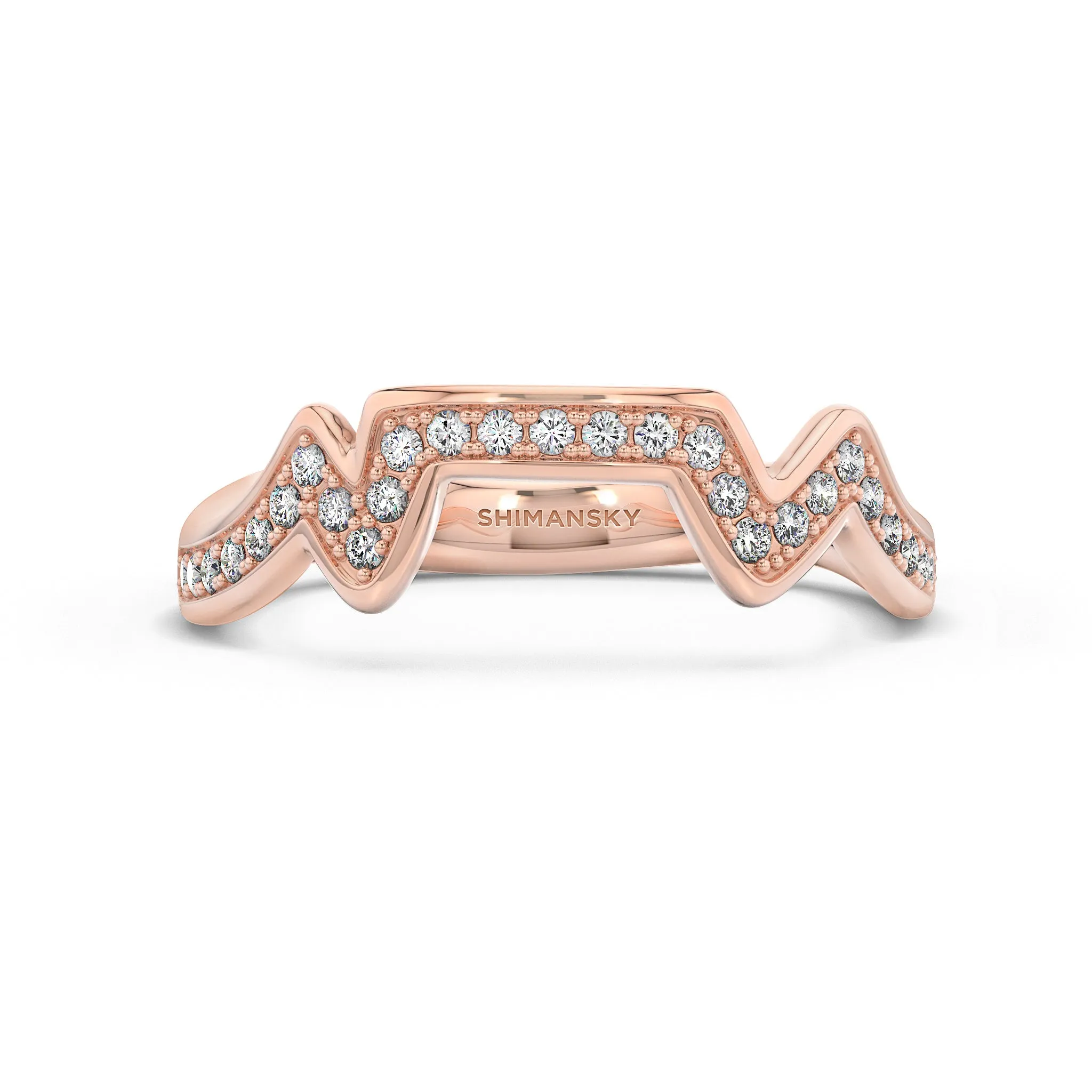 Table Mountain Pavé Diamond Ring