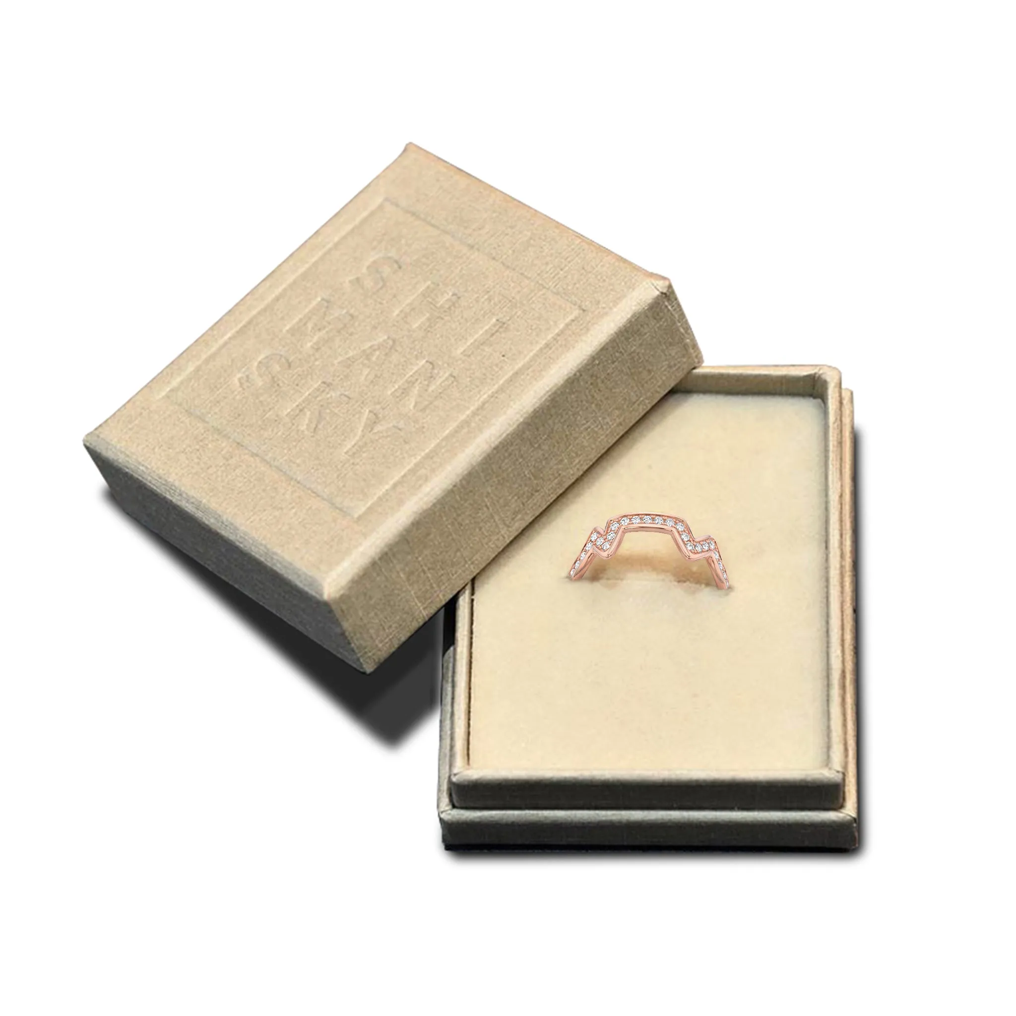 Table Mountain Pavé Diamond Ring