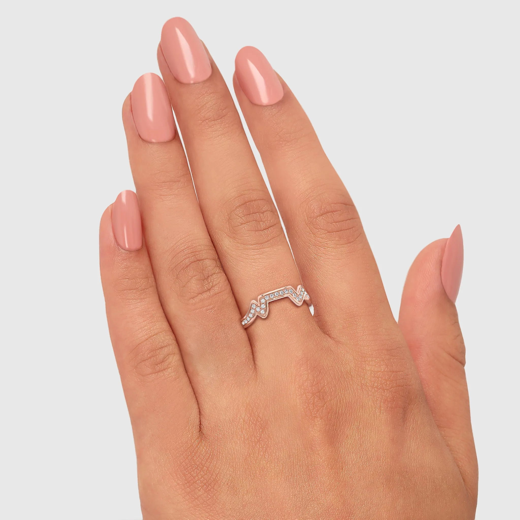 Table Mountain Pavé Diamond Ring