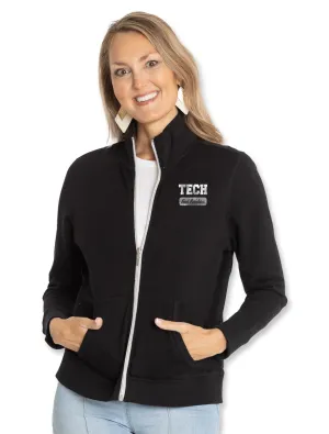 Texas Tech Silver Lame Patch "Fallon" Full Zip Jacket