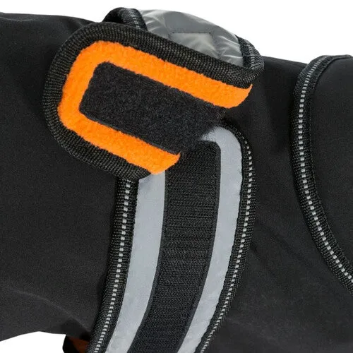 Trespaws Butch Black Fleece Lined Softshell Dog Jacket (M)