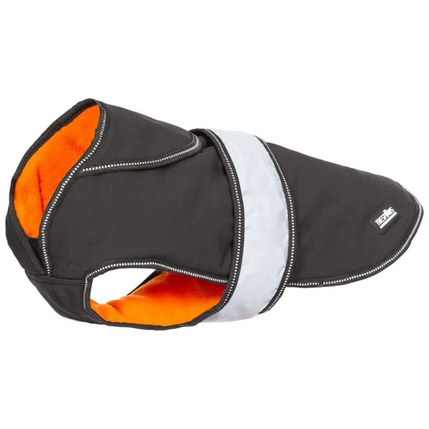 Trespaws Butch Black Fleece Lined Softshell Dog Jacket (M)