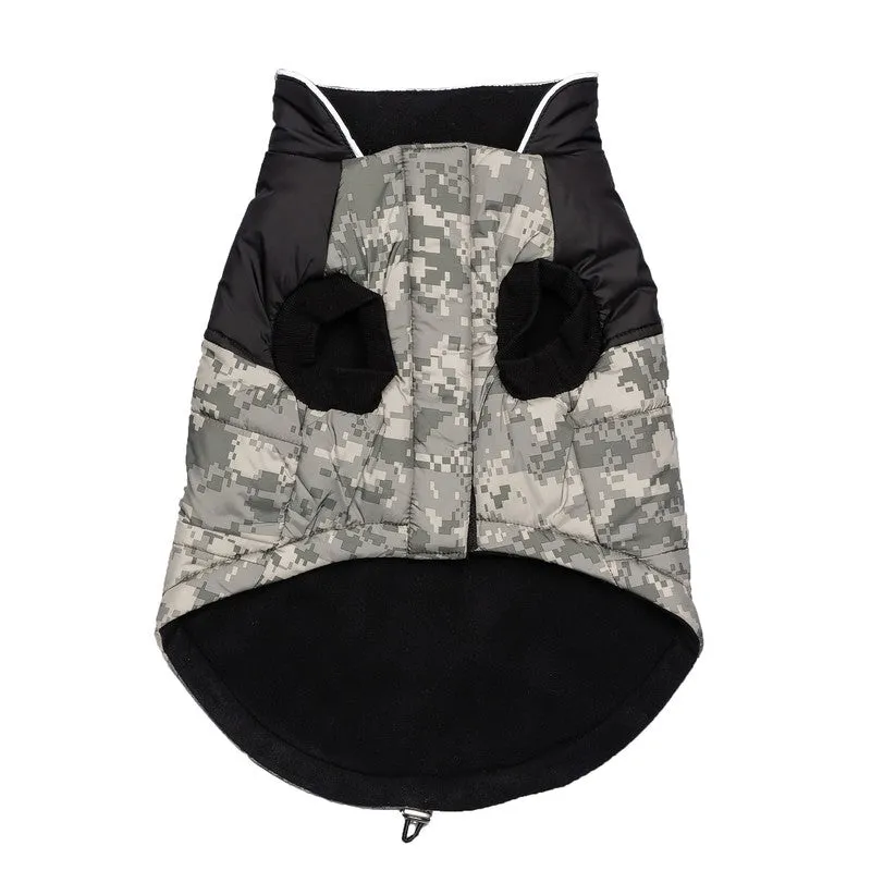 US Army Dog Jacket - Camo: Warmth and Patriotic Style
