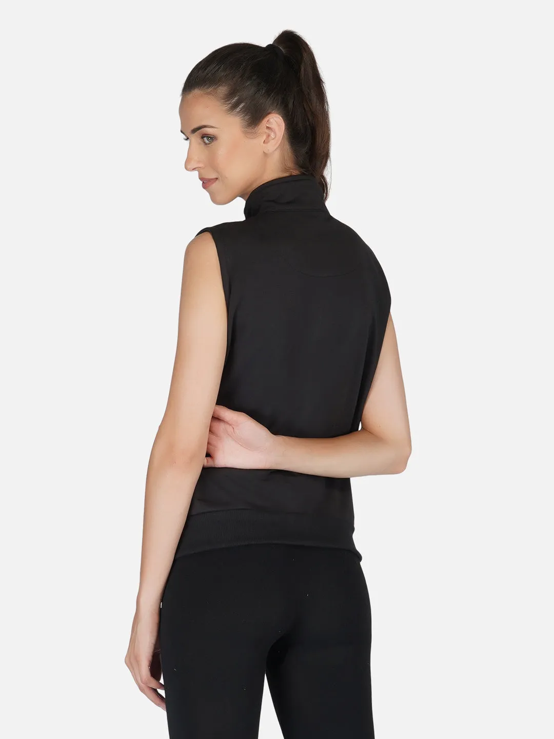 UZARUS Women's Half Sleeves Cotton Fleece Premium Jacket