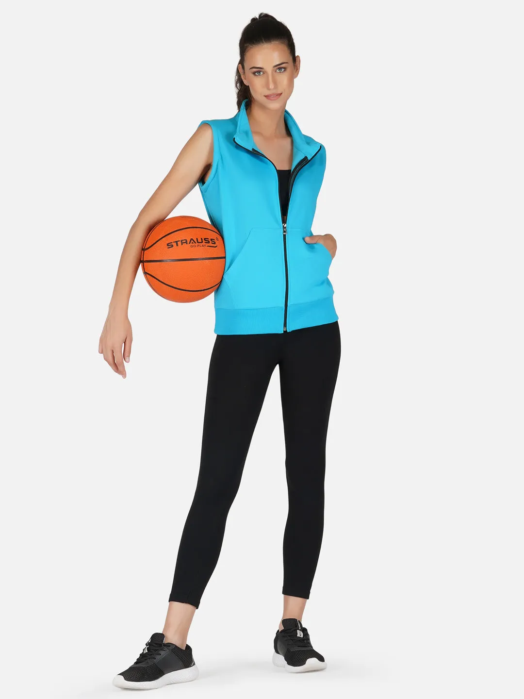 UZARUS Women's Half Sleeves Cotton Fleece Premium Jacket