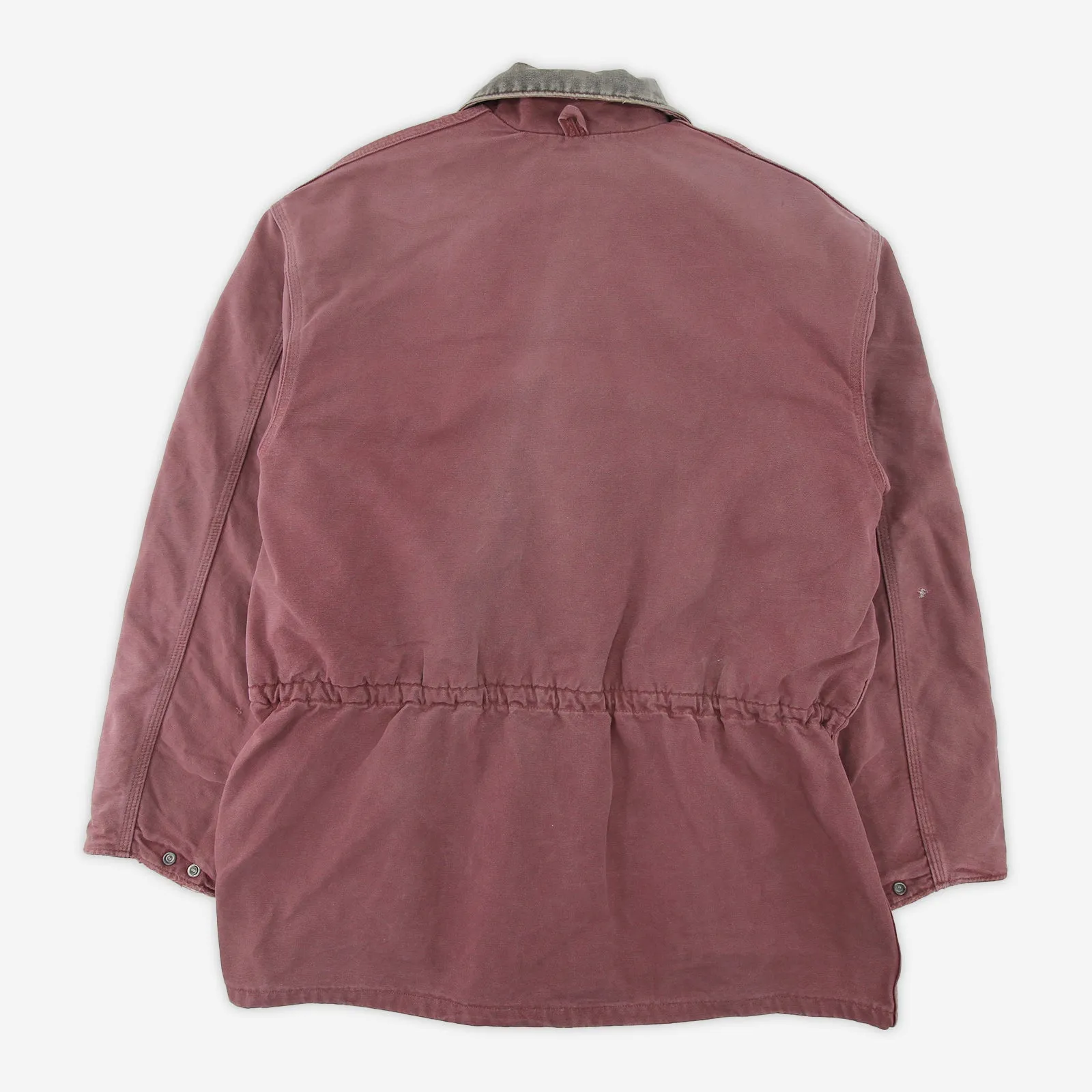 Vintage 90s Carhartt PB1136 (Redwood) Blanket Lined Washed Duck Trail Parka - XL