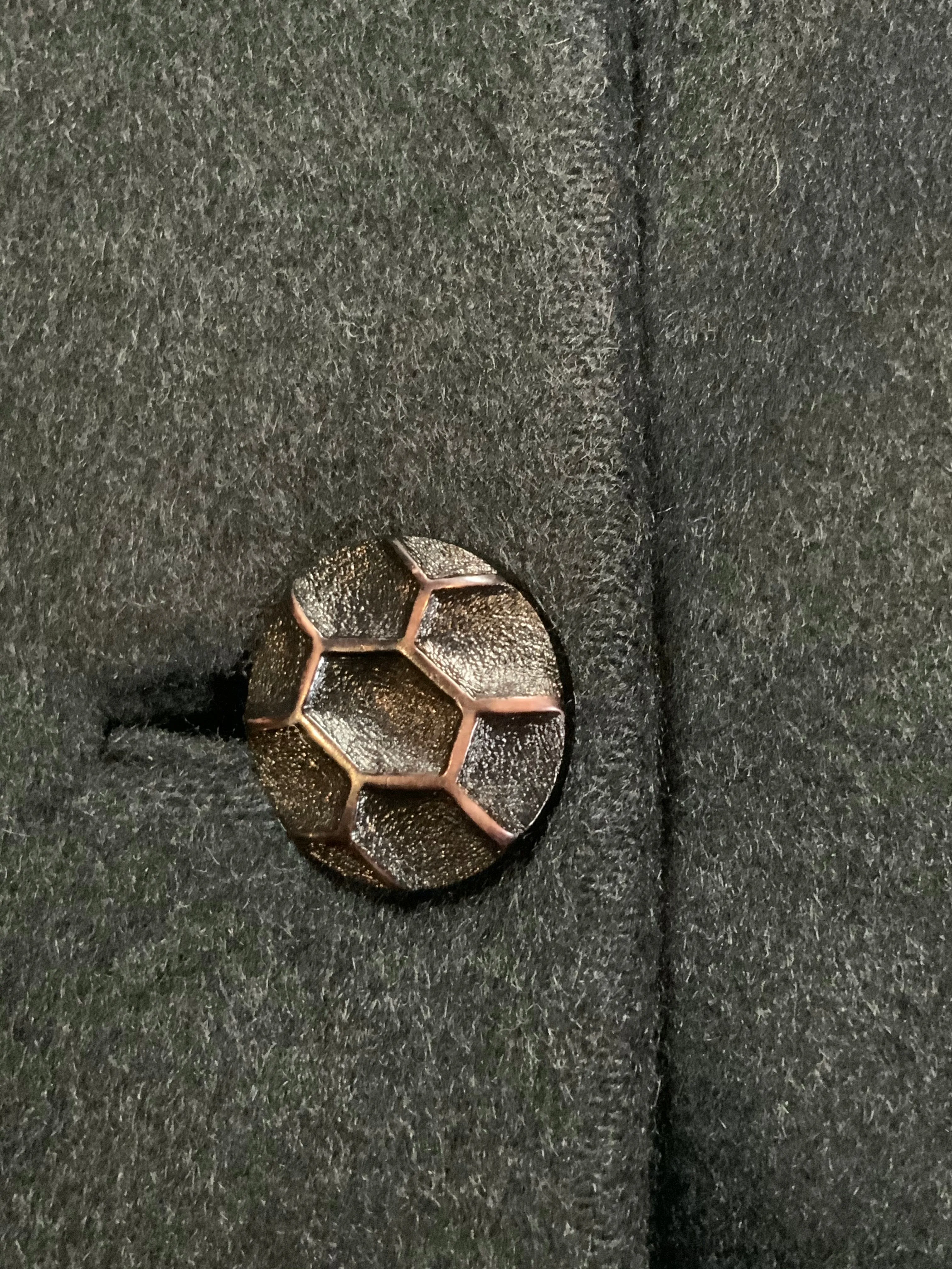 Vintage All Wool Black Full Length Coat