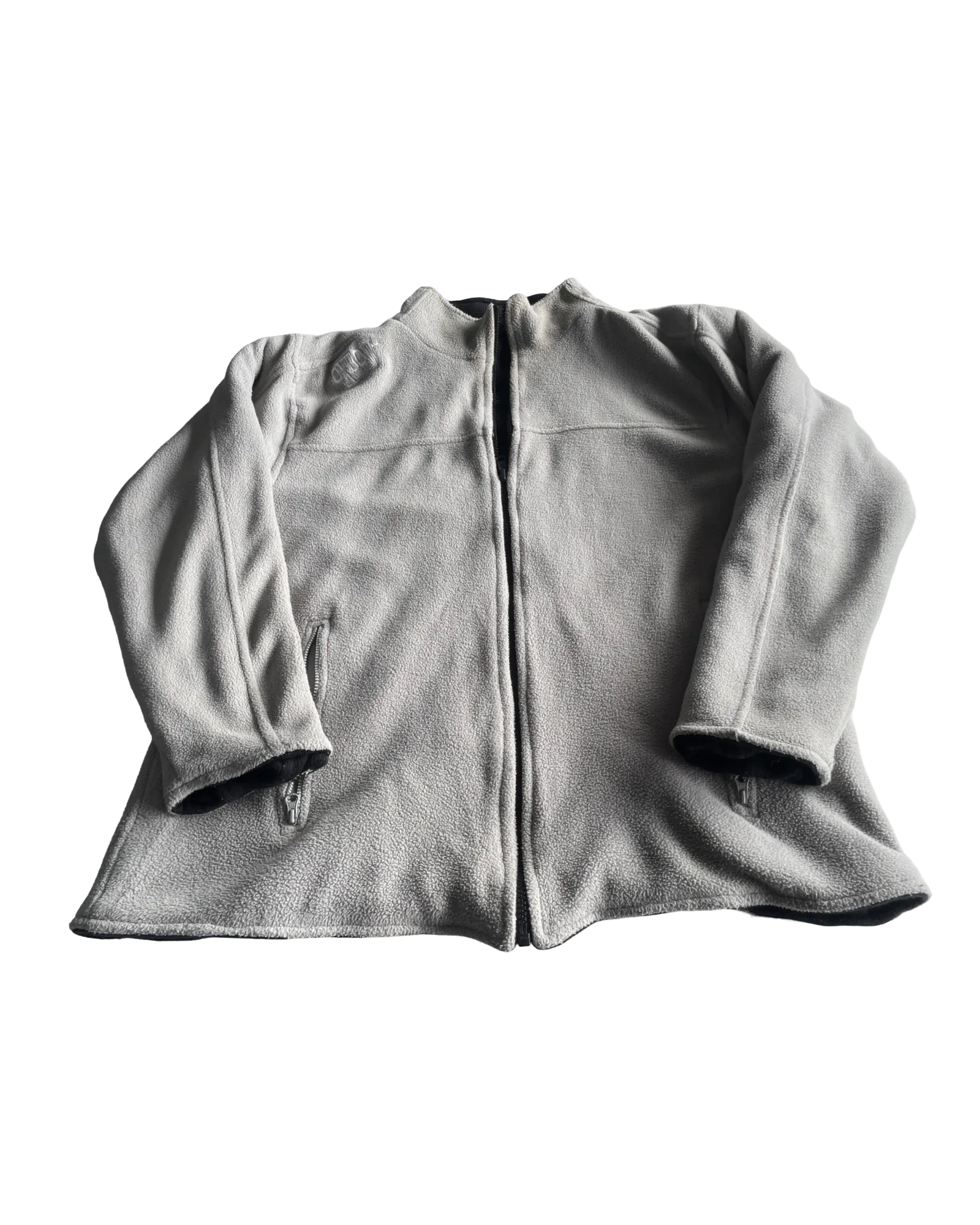 Vintage Reversible Heavy Thick Men's Full-Zip Polar Fleece Lined Jacket - Size M/L (SKU 4614)