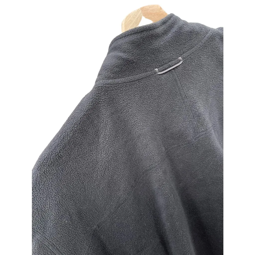 Vintage The North Face Men's Black Full Zip Fleece Jacket (XL)
