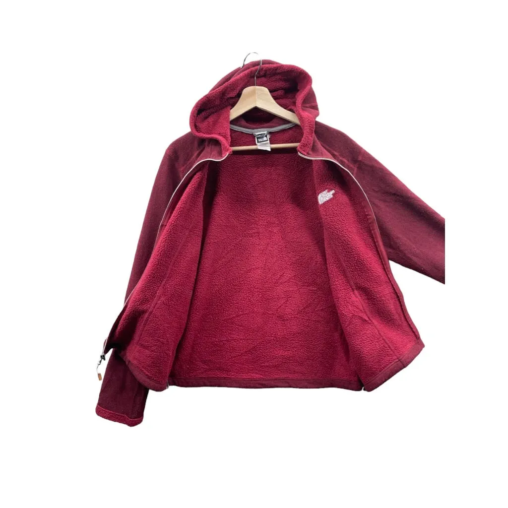 Vintage The North Face Women's Red TKA 200 Full Zip Fleece Jacket