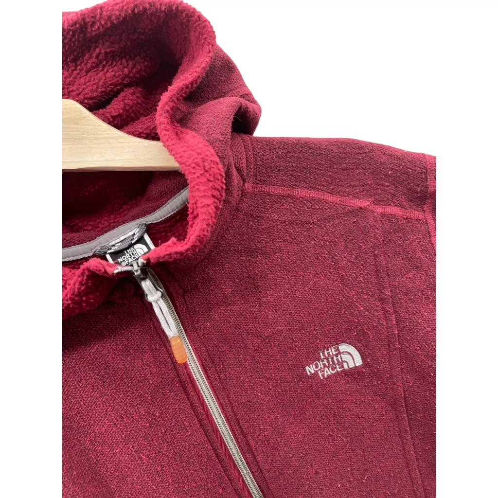 Vintage The North Face Women's Red TKA 200 Full Zip Fleece Jacket