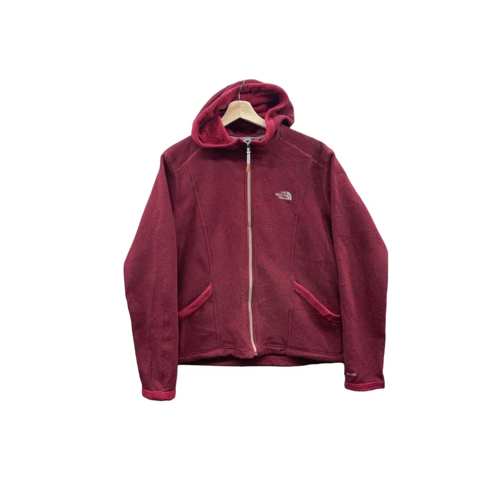 Vintage The North Face Women's Red TKA 200 Full Zip Fleece Jacket
