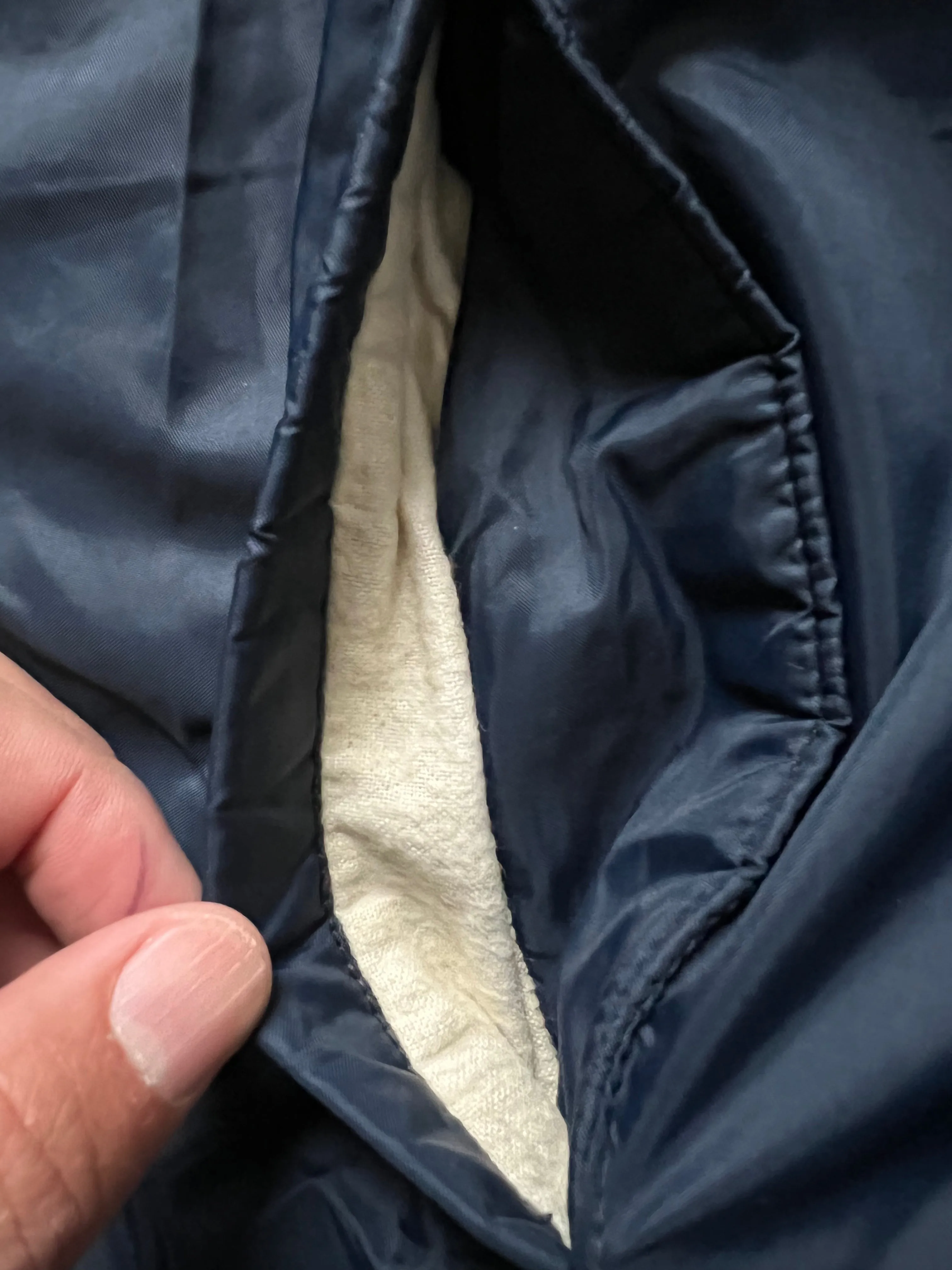 Vintage U.S. Navy Great Lakes Naval Base Fleece Lined Coach Jacket