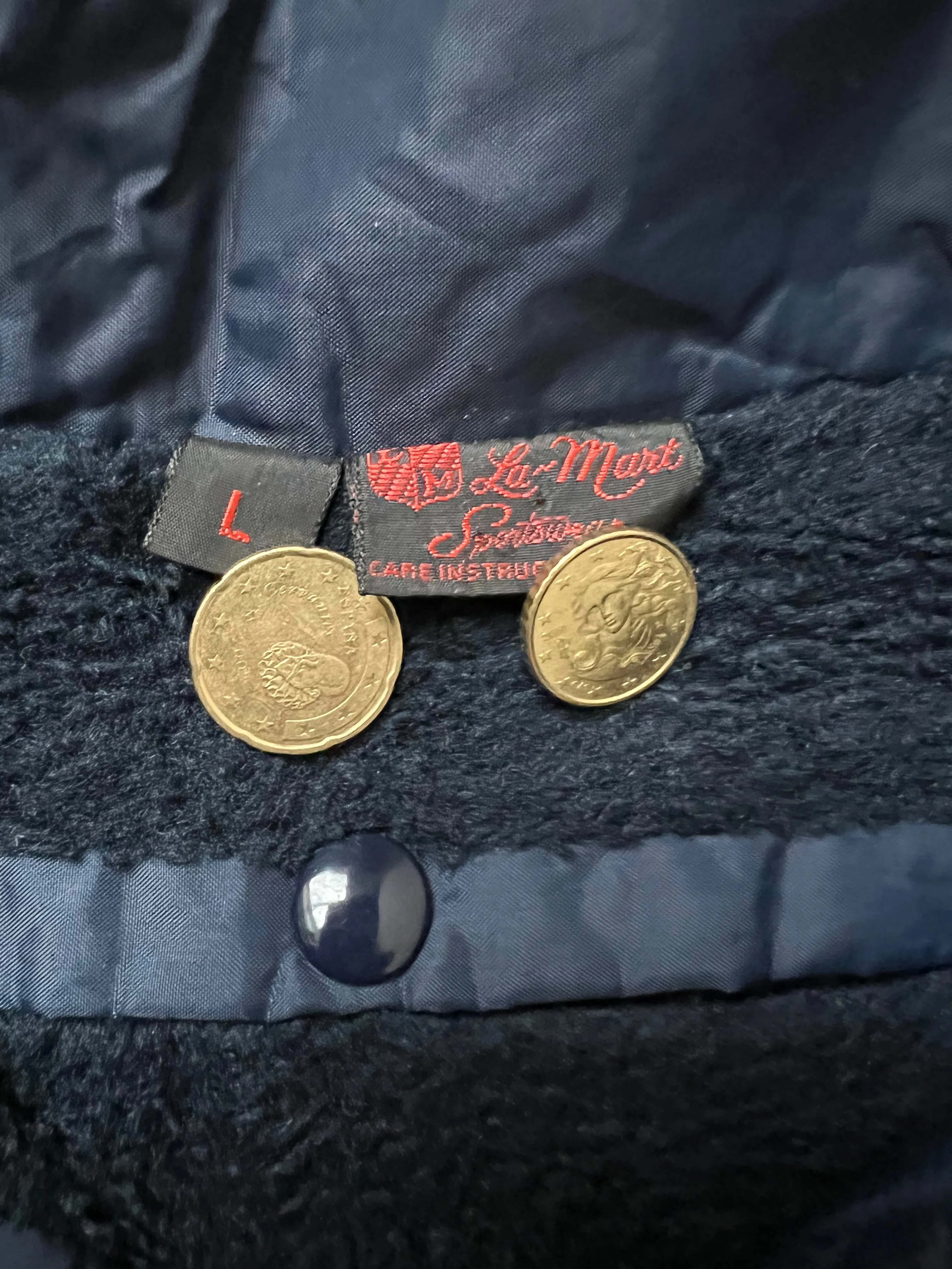 Vintage U.S. Navy Great Lakes Naval Base Fleece Lined Coach Jacket