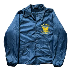 Vintage U.S. Navy Great Lakes Naval Base Fleece Lined Coach Jacket