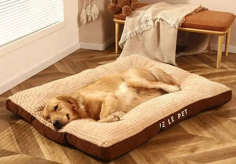 Warm Fleece Dog Bed with Blanket – Cozy & Soft for Pets