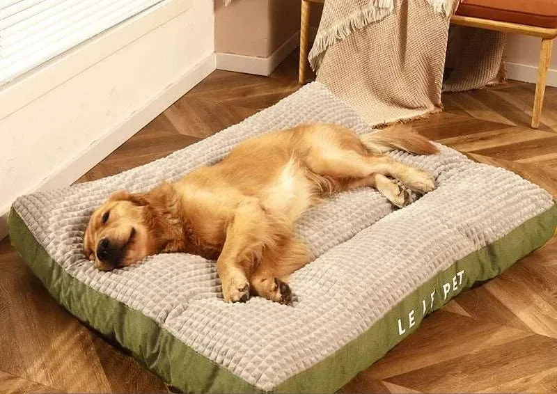 Warm Fleece Dog Bed with Blanket – Cozy & Soft for Pets