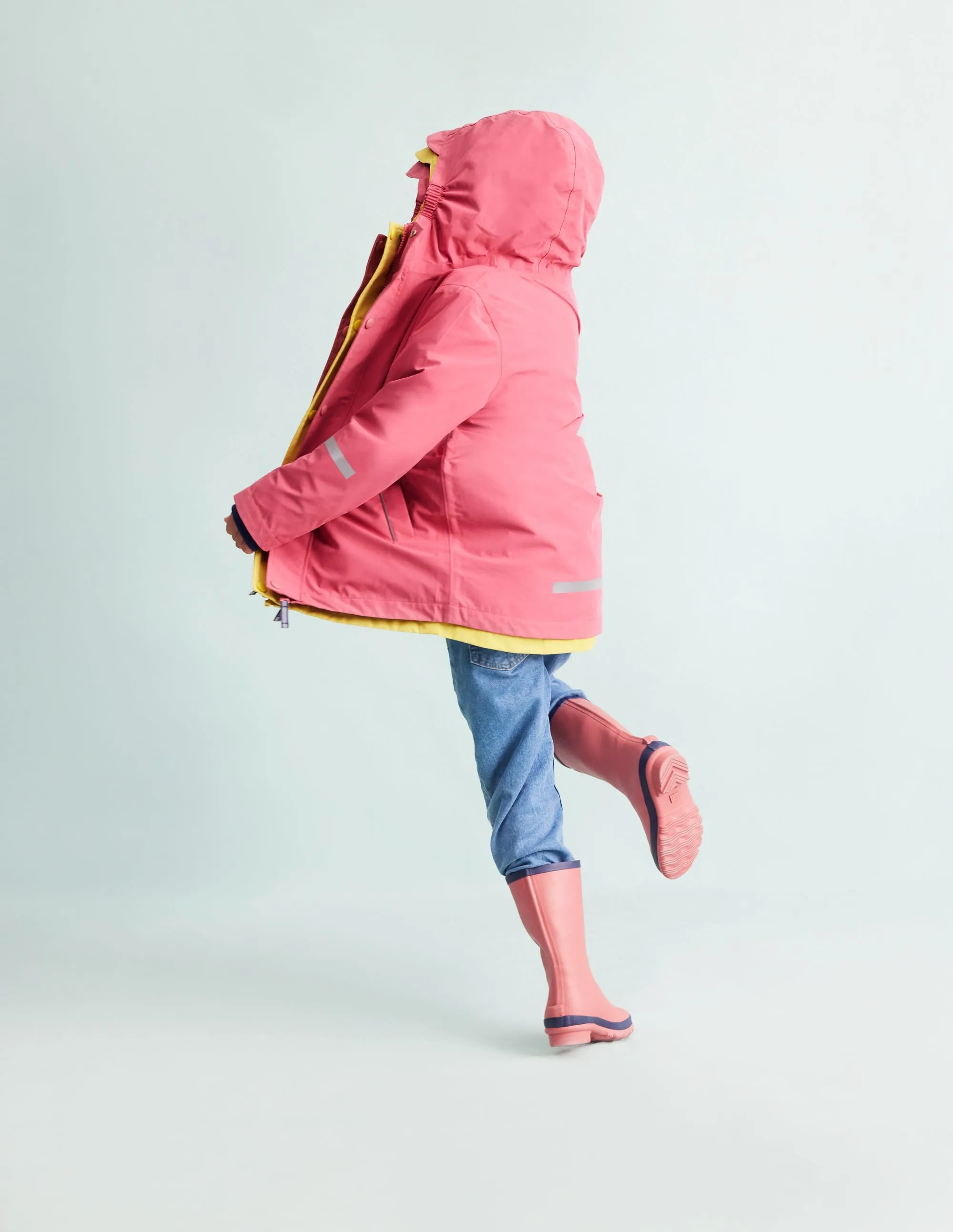 Waterproof Fisherman's Jacket-Rose Pink