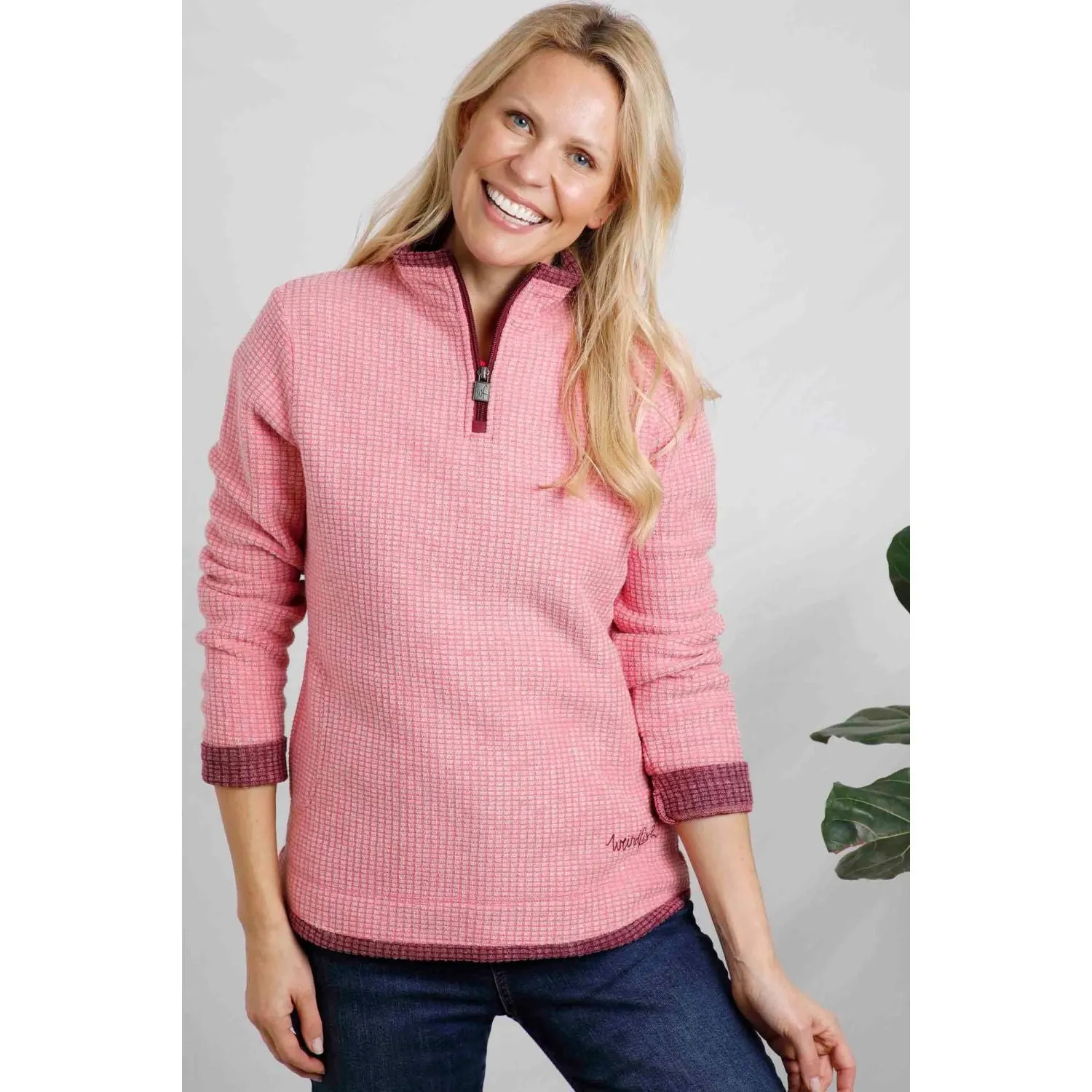 Weird Fish 12 Coral Bey Eco 1/4 Grid Fleece