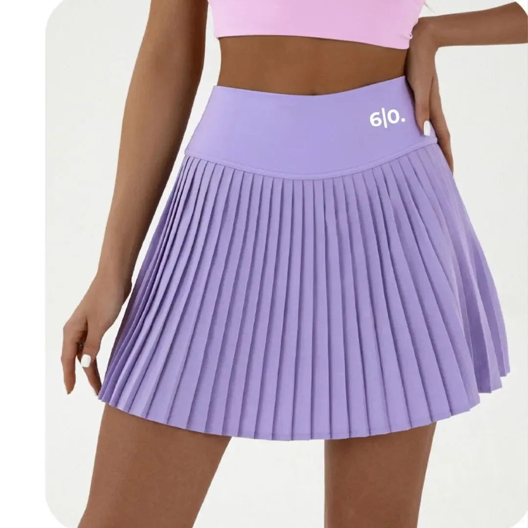 White Long style pleated skirt