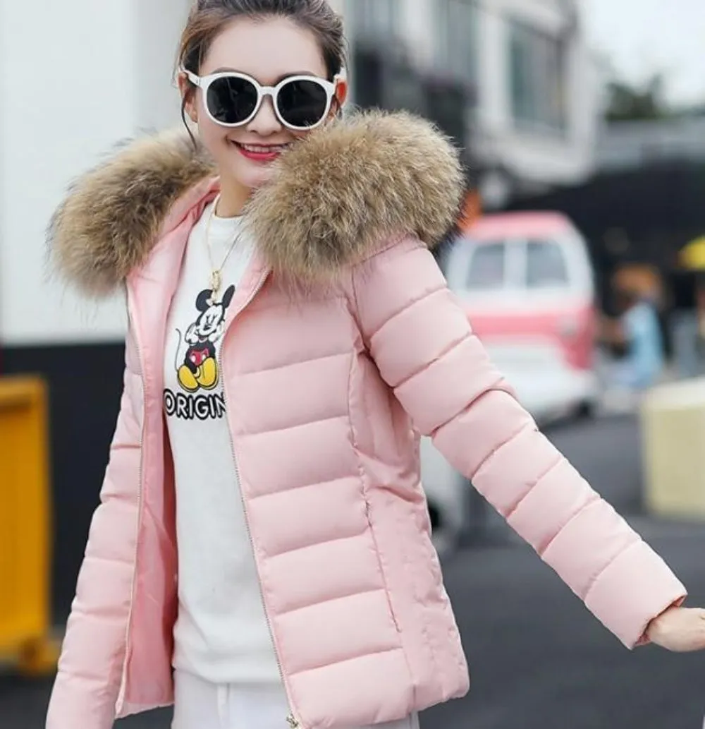 Womens Slim Fit Zip Up Hooded Jacket