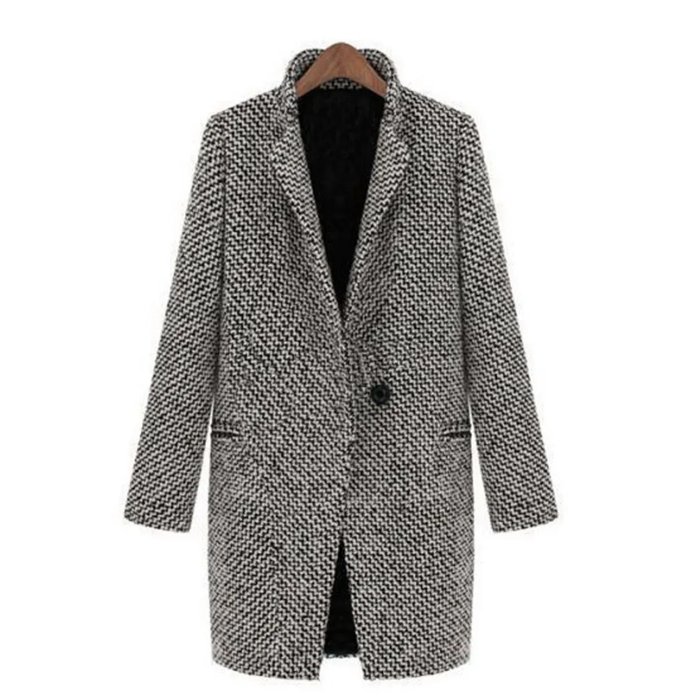 Women's Winter Warm Wool Coat With Pockets
