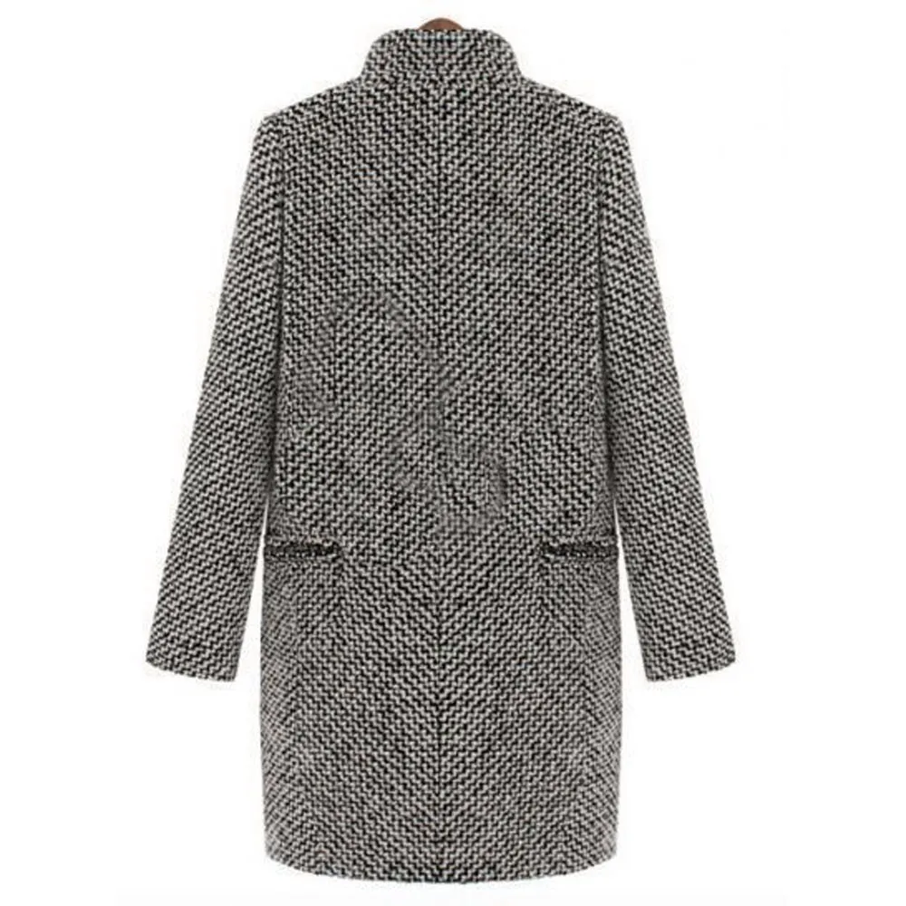 Women's Winter Warm Wool Coat With Pockets