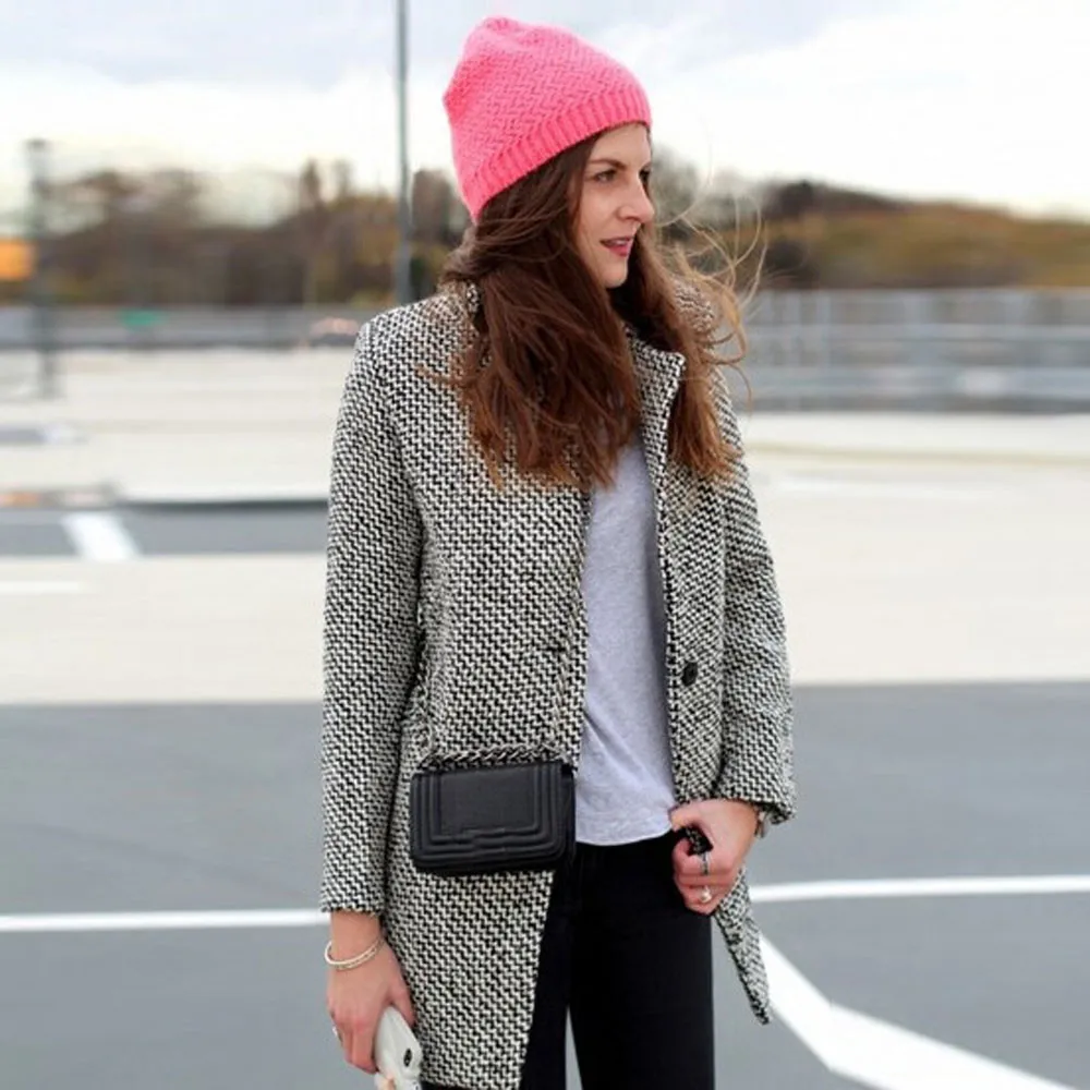 Women's Winter Warm Wool Coat With Pockets