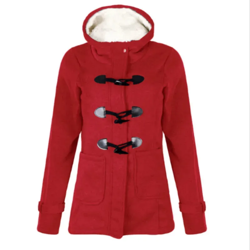 Women's Zipper Hooded Coat Long Trench